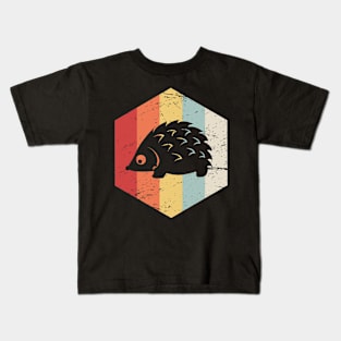 Retro 70s Hedgehog Kids T-Shirt